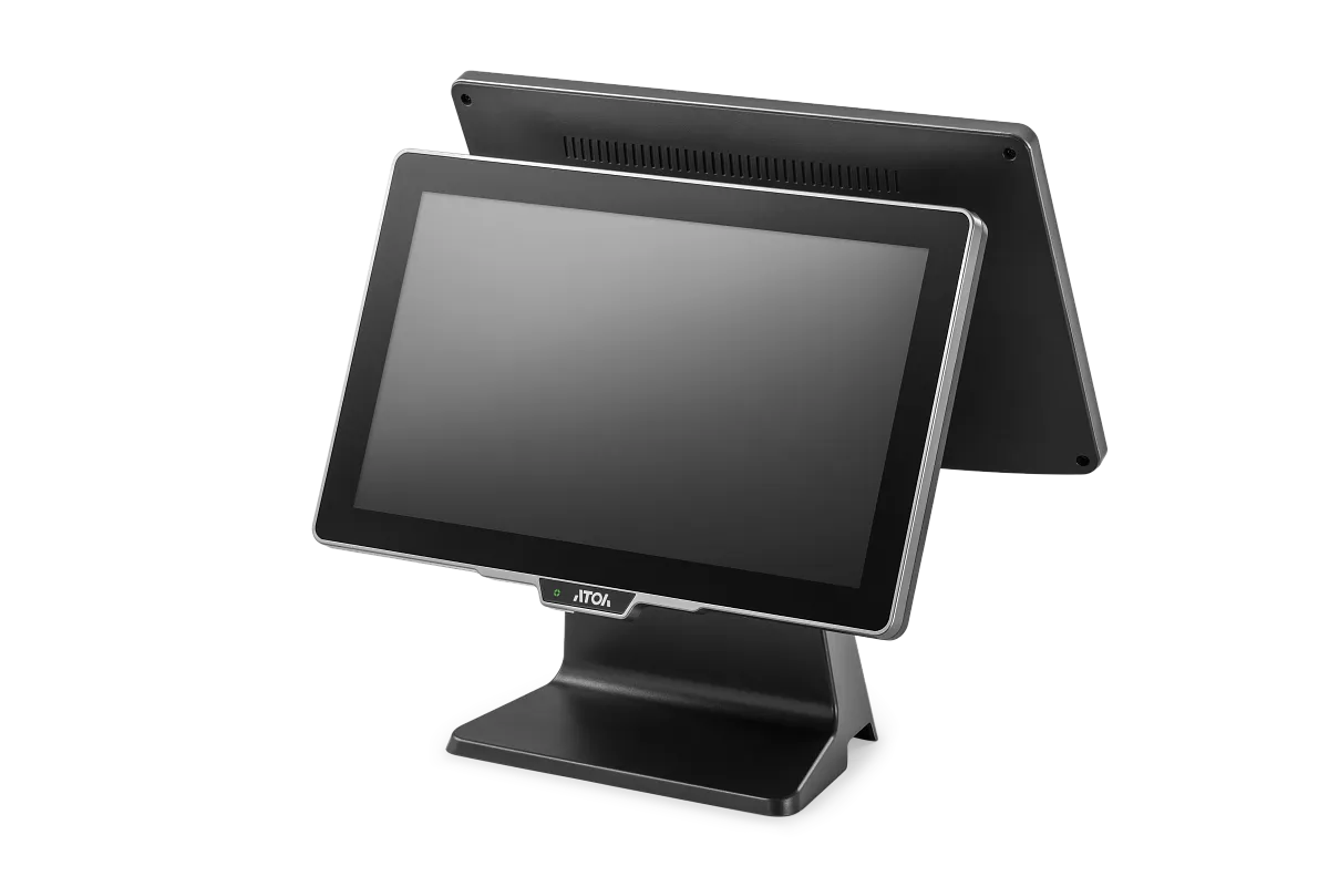 POS терминал-моноблок АТОЛ JAZZ 16 Lite V2, SSD 128GB, 8GB, без MSR, доп.монит 15,6", без ОС (63462)