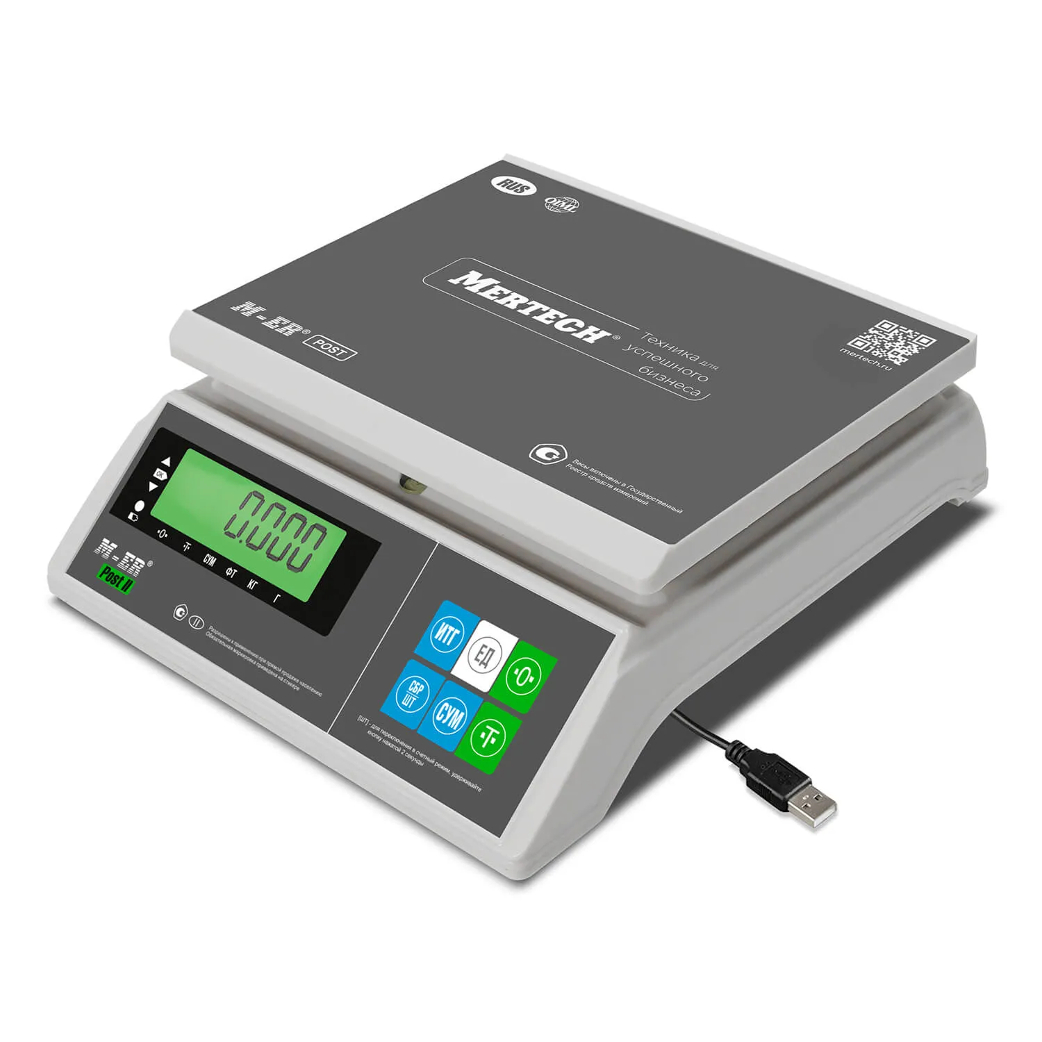 Весы порционные M-ER 326AFU -6.01 LCD с USB