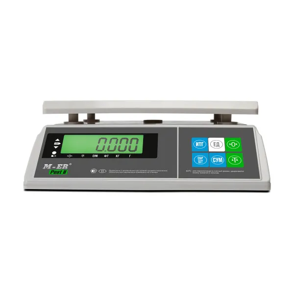 весы порционные m-er 326afu -32.1 lcd c usb