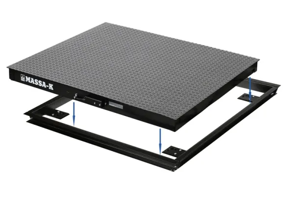 весы платформенные масса-к 4d-pmf-15/12-1000-rp врезные с печатью этикетки
