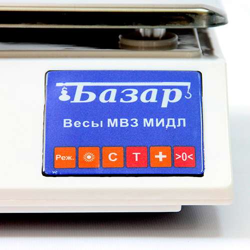 весы порционные мидл мт 6 вда(0,5/1,330х230) базар2(у) н т