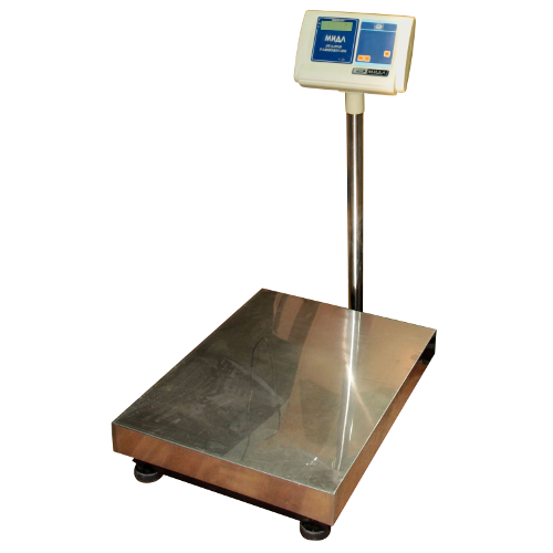 Весы товарные МИДЛ МП 300 ВЖА Ф-3 50/100;400х500 нерж Восточный Базар