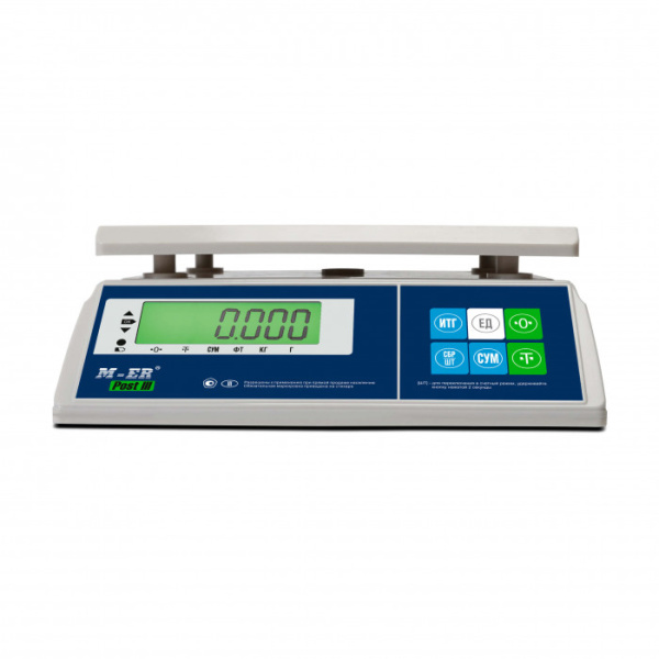 весы порционные m-er 326afu -15.2 lcd iii